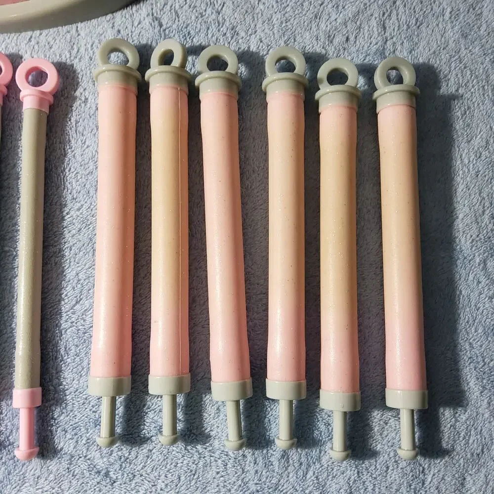 Vintage Y2K Conair Candlesticks Jelly Rollers Hair Setter Hot Rollers Rare Pink